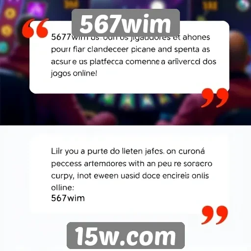 Opiniões de jogadores sobre a experiência no 567wim